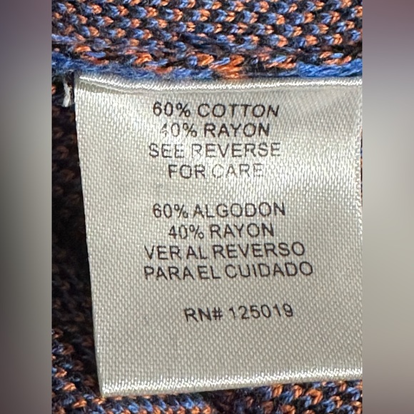 JOSEPH A Cardigan Floral Striped Button front Sweater Size Medium NWT - Picture 9 of 16